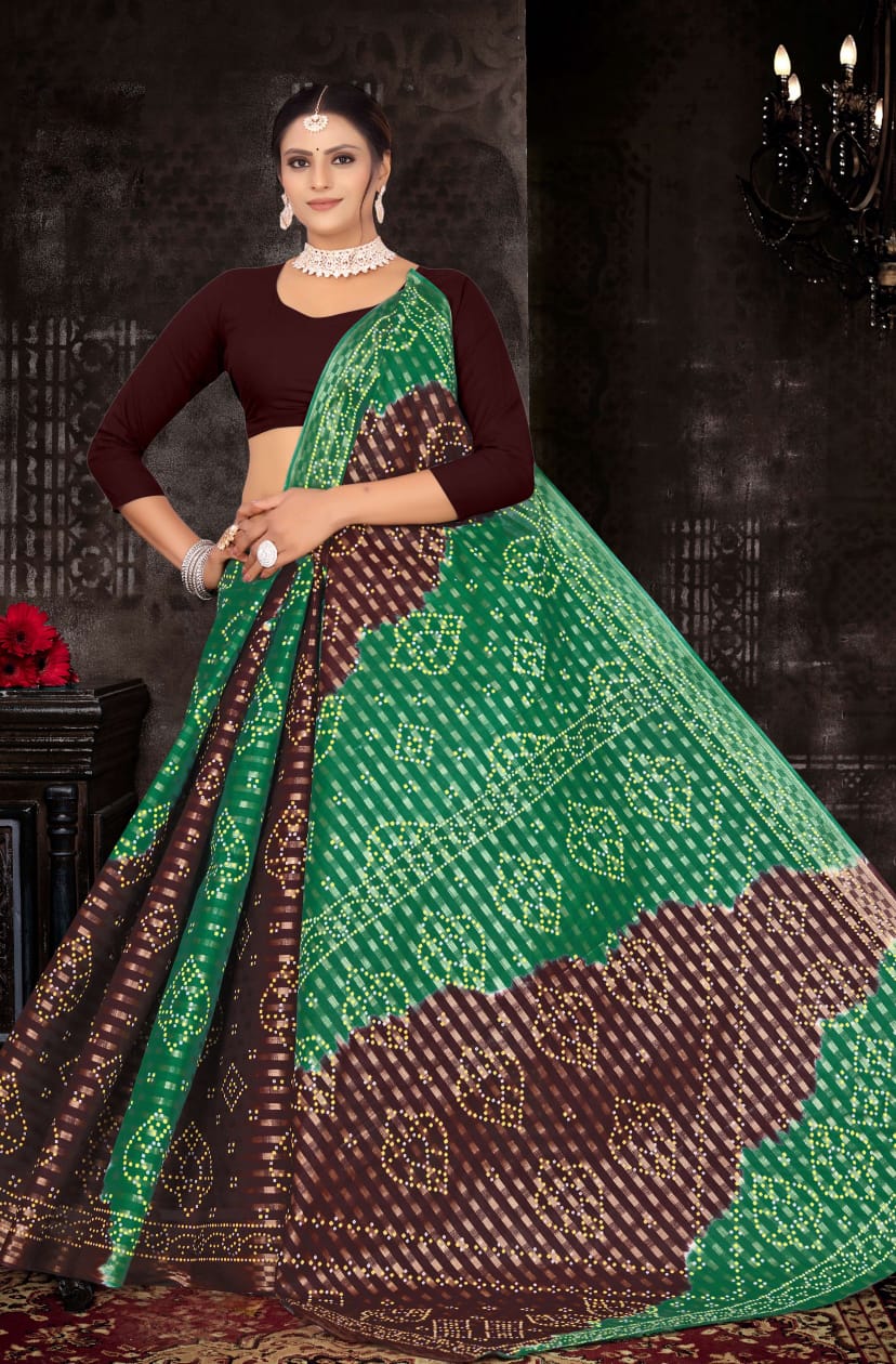 Veer Zaara 1 Ethnic Wear Bandhani Printed Wholesale Designer Sarees
